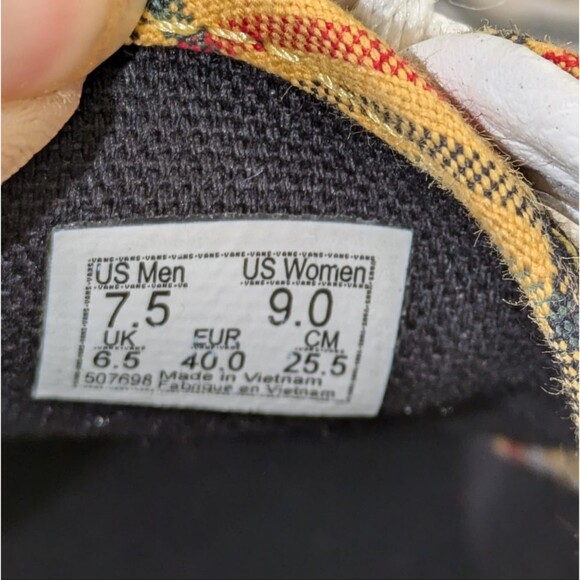 VANS Off The Wall Old Skool Classic Low Top Skate Shoes Women's SZ 9, Men 7.5 - Picture 6 of 7